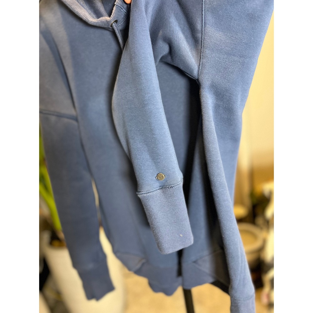 CALIA by Carrie Underwood Womens Blue Cowl Neck Fleece Pullover Hoodie Small - Picture 7 of 9